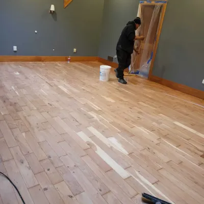 Floor Sanding and Application of Semi Gloss